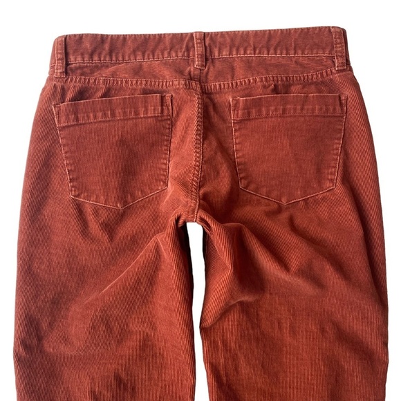 J Crew Size 29 Short 29S Matchstick Cords Corduroy Pants Rust Deep Orange - Picture 5 of 9